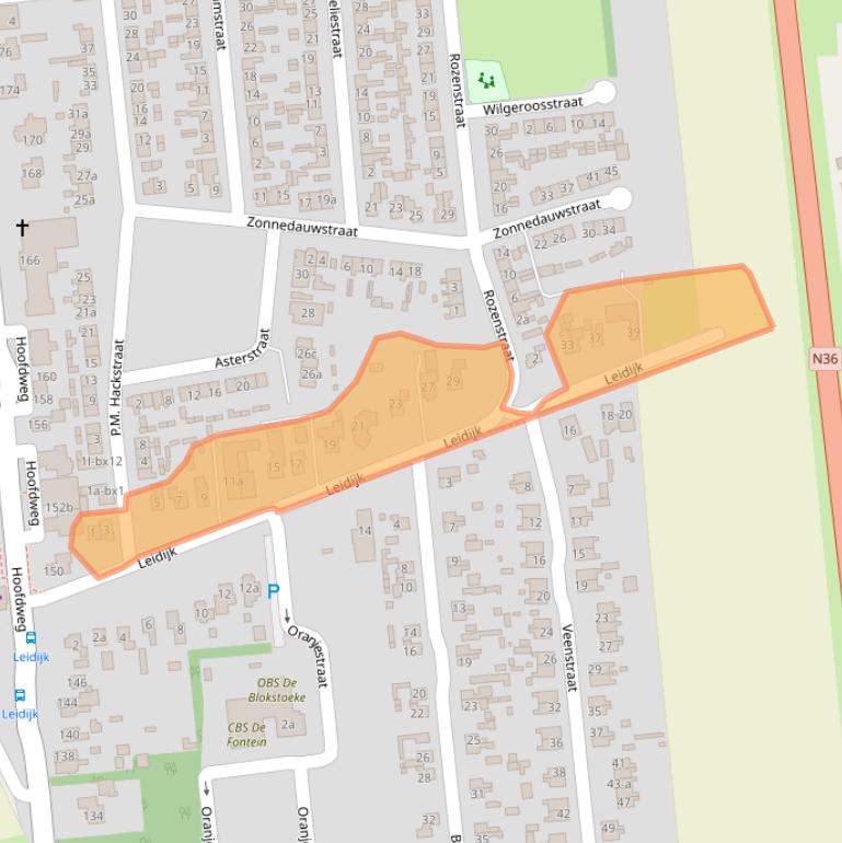 Kaart van postcodegebied 7676SM.