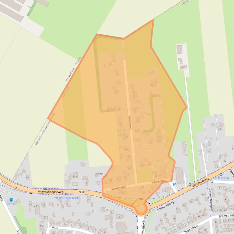 Kaart van postcodegebied 7676SR.