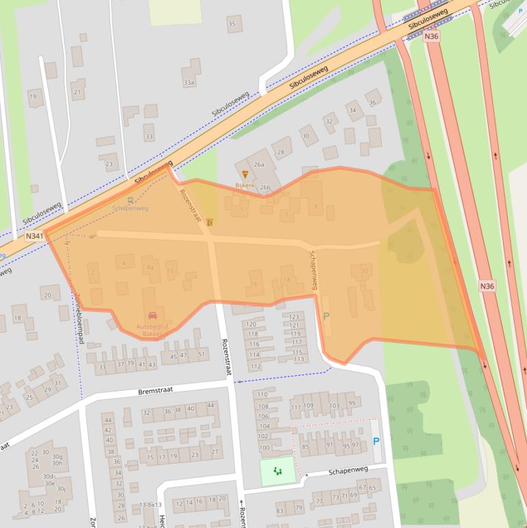 Kaart van postcodegebied 7676SX.
