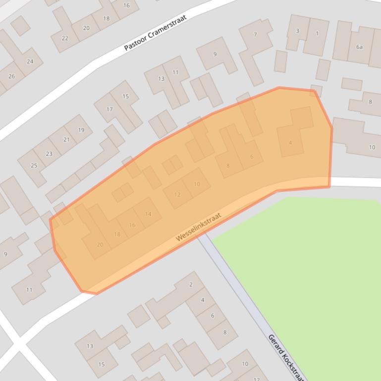 Kaart van postcodegebied 7678AD.