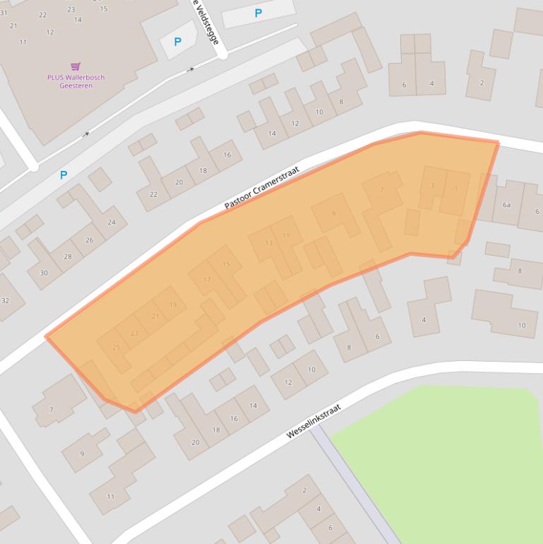 Kaart van postcodegebied 7678AG.