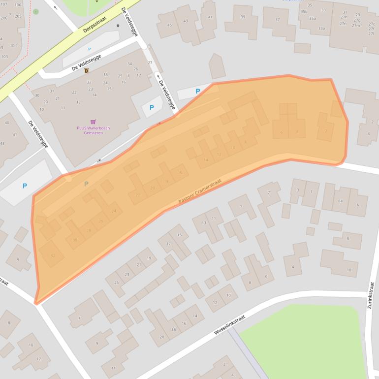 Kaart van postcodegebied 7678AH.