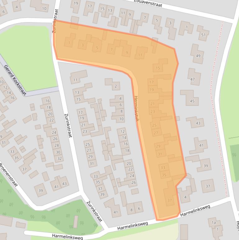 Kaart van postcodegebied 7678AM.