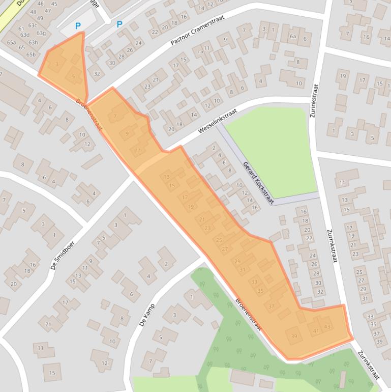 Kaart van postcodegebied 7678AP.