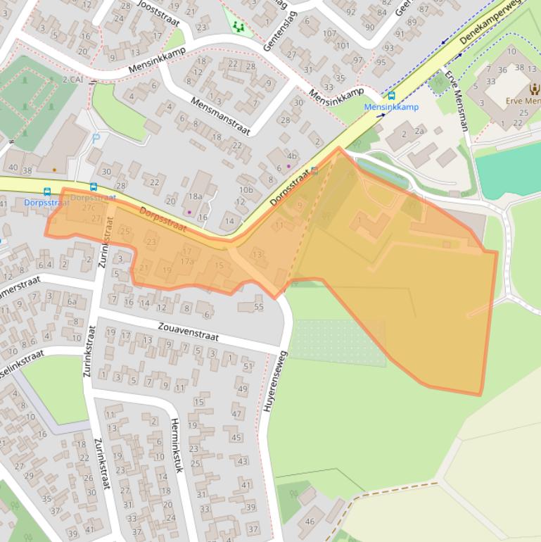 Kaart van postcodegebied 7678AT.
