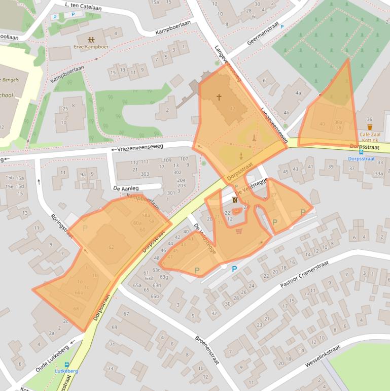 Kaart van postcodegebied 7678AX.