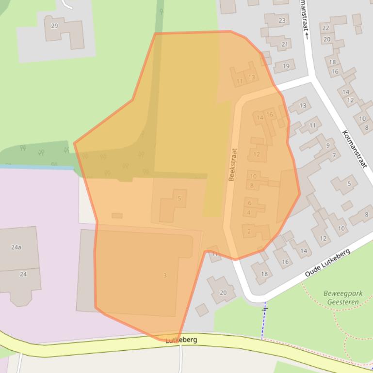 Kaart van postcodegebied 7678AZ.