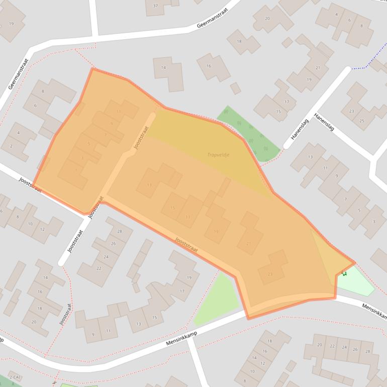 Kaart van postcodegebied 7678BA.