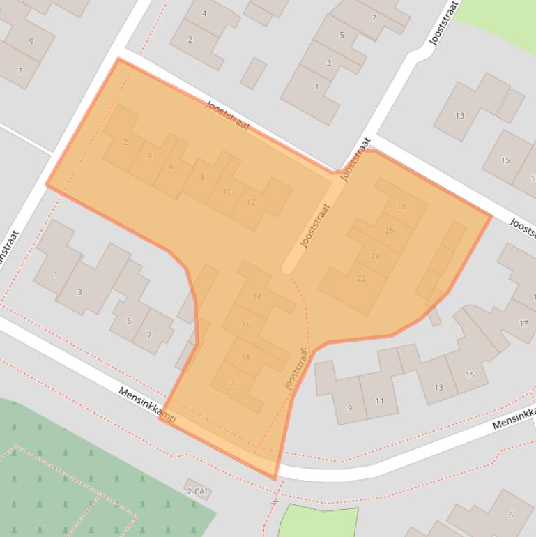 Kaart van postcodegebied 7678BB.