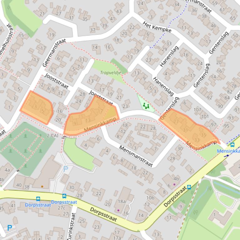 Kaart van postcodegebied 7678BD.