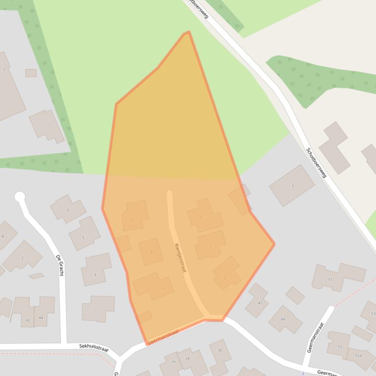 Kaart van postcodegebied 7678BJ.