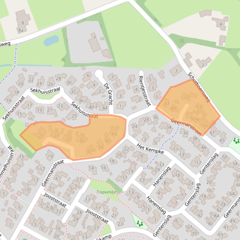 Kaart van postcodegebied 7678BM.