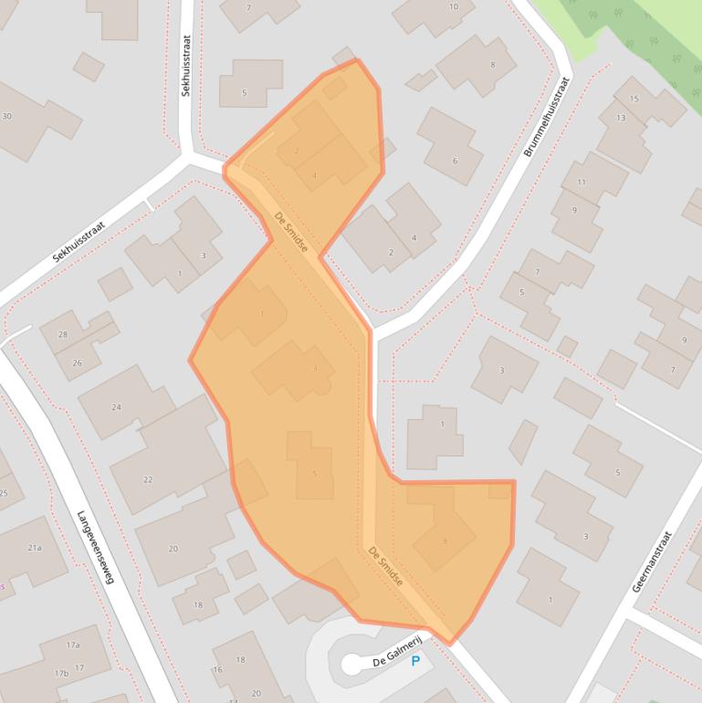 Kaart van postcodegebied 7678BW.