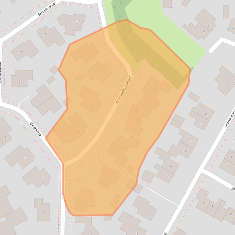 Kaart van postcodegebied 7678BX.