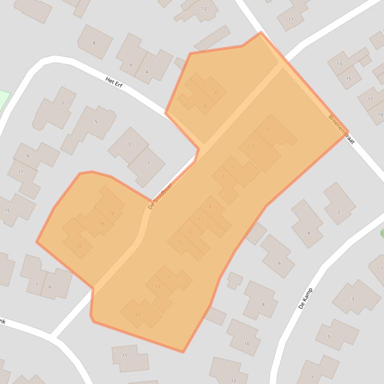 Kaart van postcodegebied 7678CG.