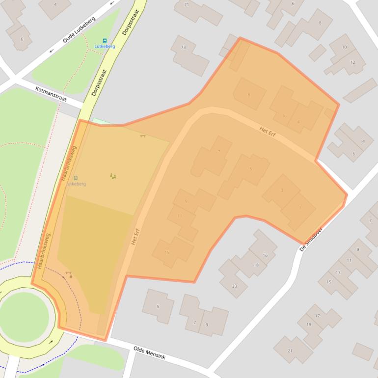 Kaart van postcodegebied 7678CH.