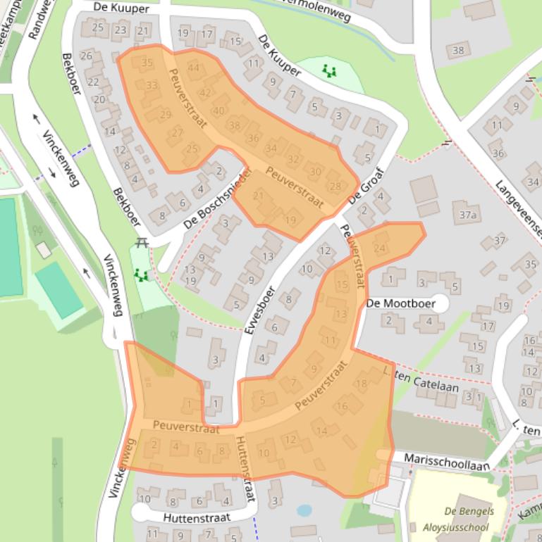 Kaart van postcodegebied 7678DA.