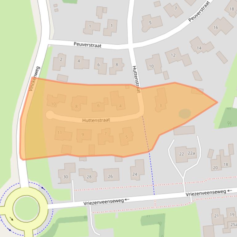 Kaart van postcodegebied 7678DB.