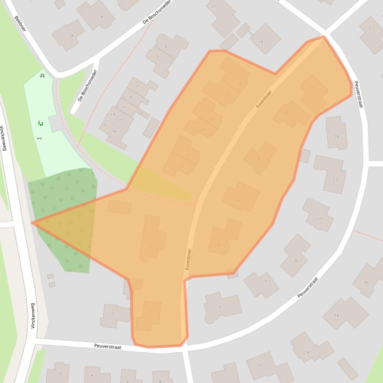 Kaart van postcodegebied 7678DC.