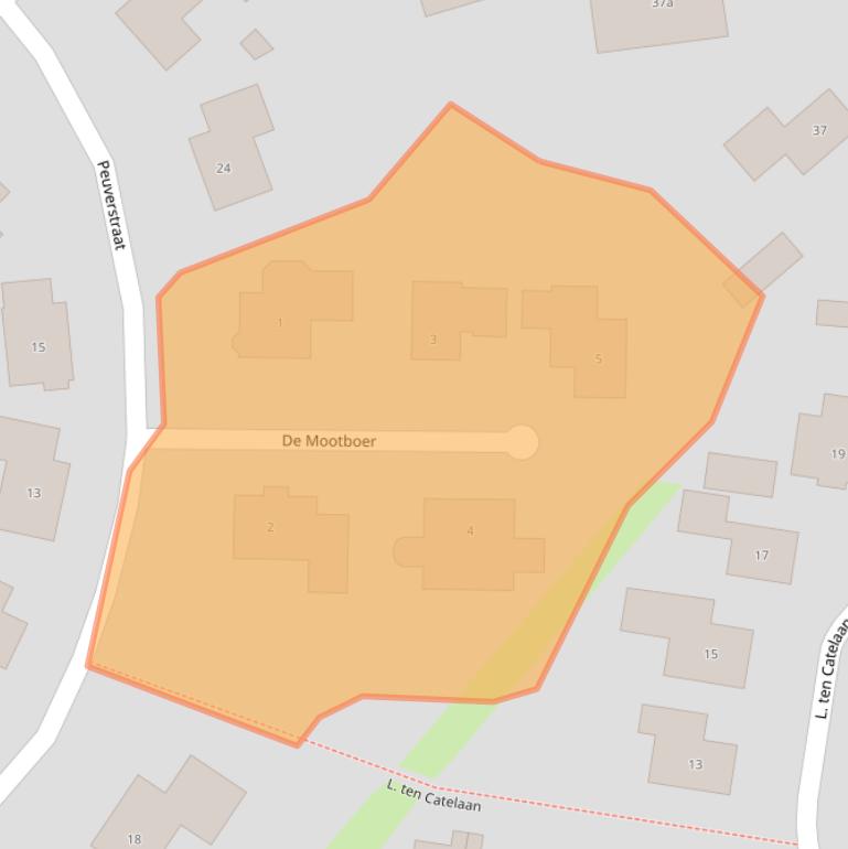 Kaart van postcodegebied 7678DD.