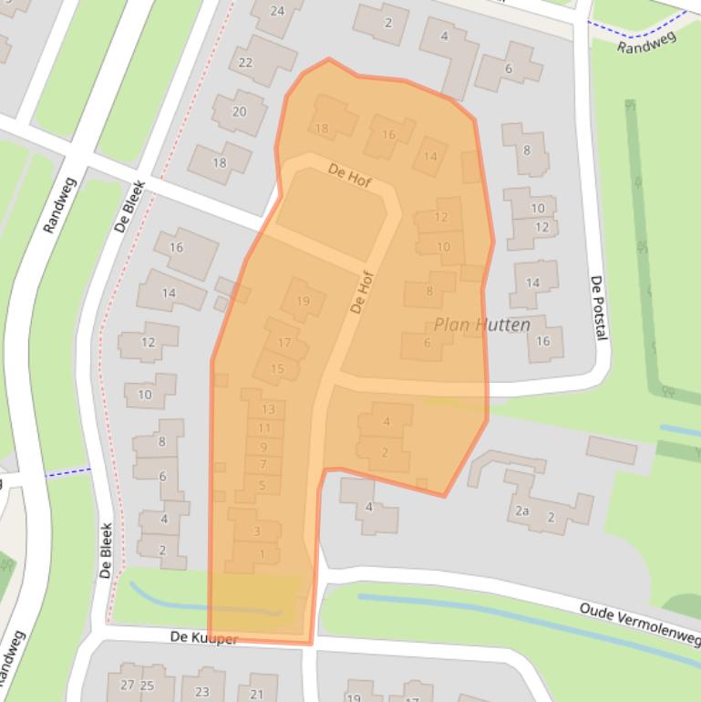 Kaart van postcodegebied 7678DK.