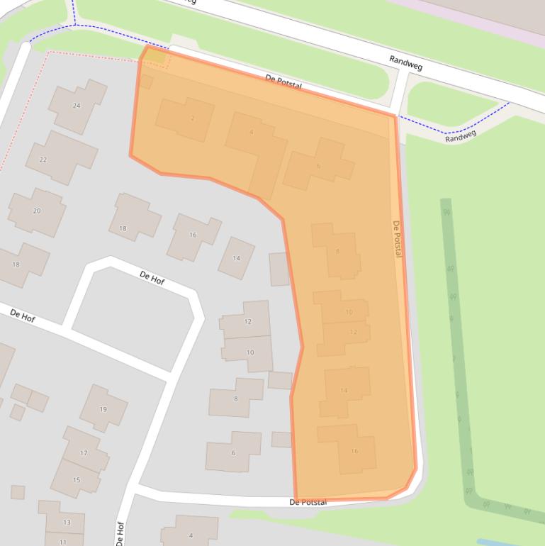 Kaart van postcodegebied 7678DM.