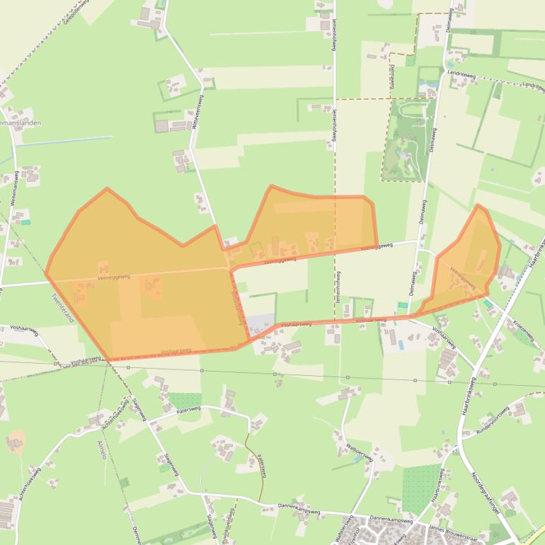 Kaart van postcodegebied 7678RC.