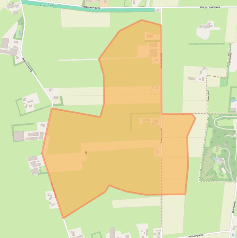 Kaart van postcodegebied 7678RK.