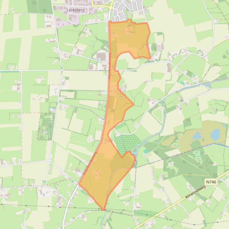 Kaart van postcodegebied 7678RS.