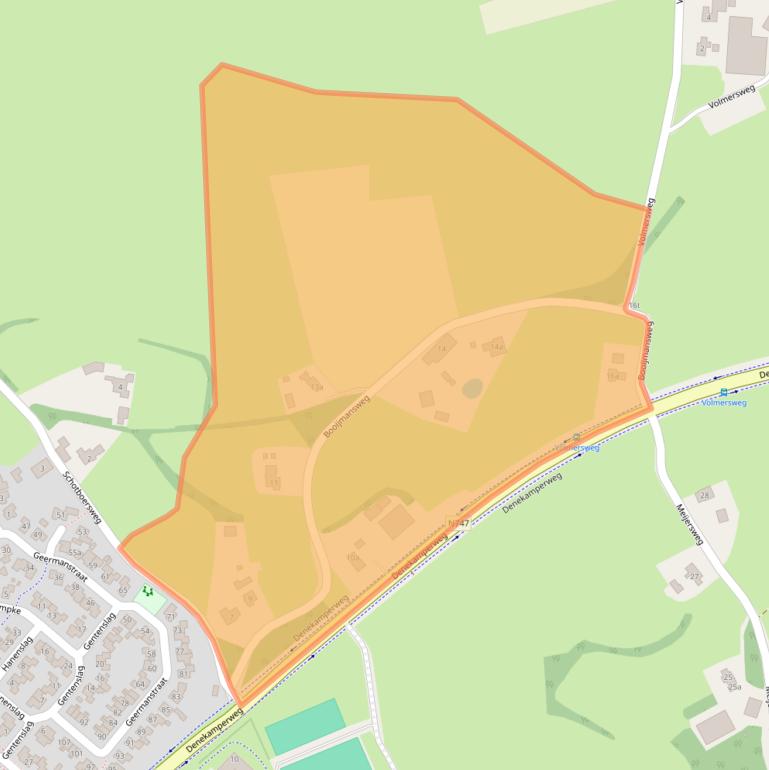 Kaart van postcodegebied 7678RZ.