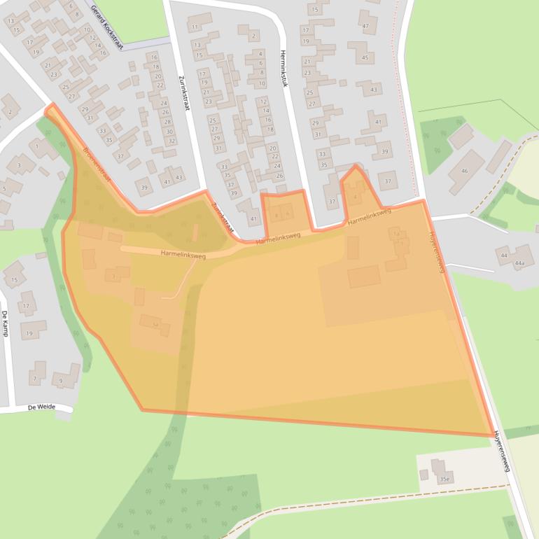 Kaart van postcodegebied 7678SB.