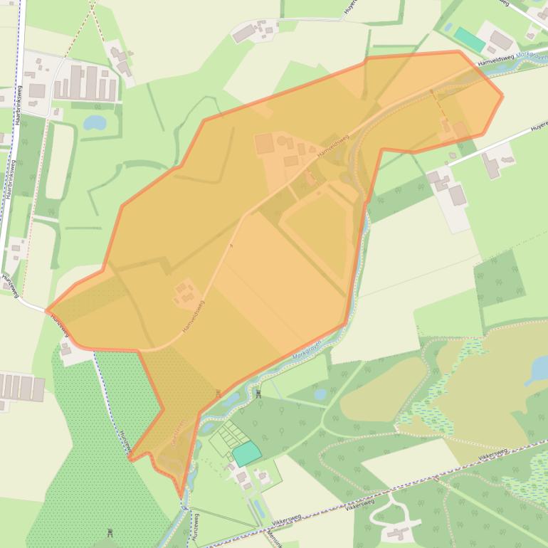 Kaart van postcodegebied 7678SG.