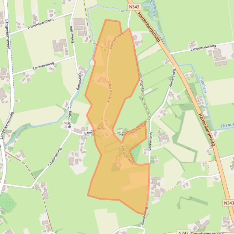 Kaart van postcodegebied 7678SK.