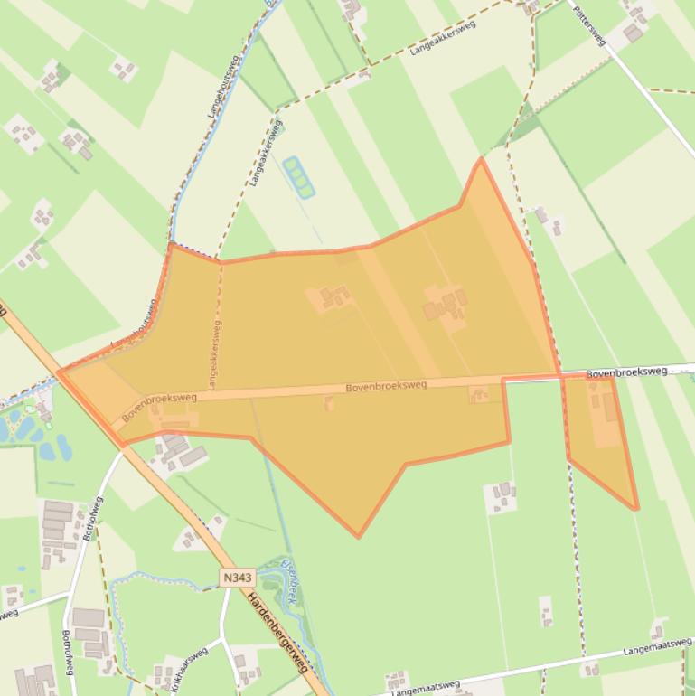 Kaart van postcodegebied 7678SP.