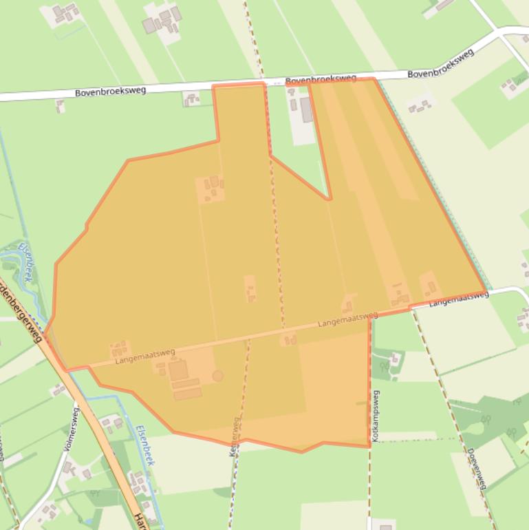 Kaart van postcodegebied 7678SR.