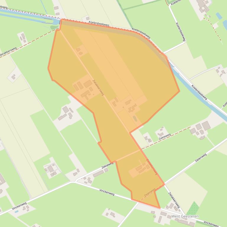 Kaart van postcodegebied 7678TC.