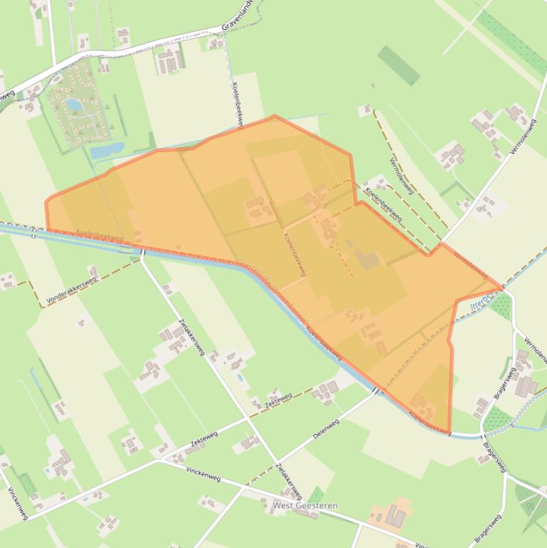 Kaart van postcodegebied 7678TP.