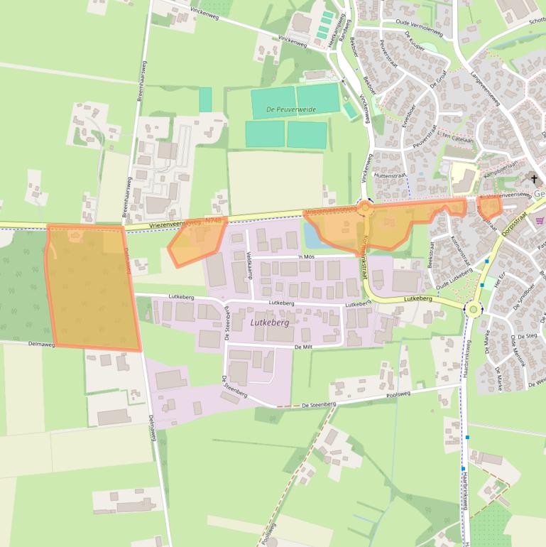 Kaart van postcodegebied 7678VA.