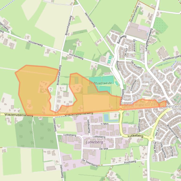 Kaart van postcodegebied 7678VC.