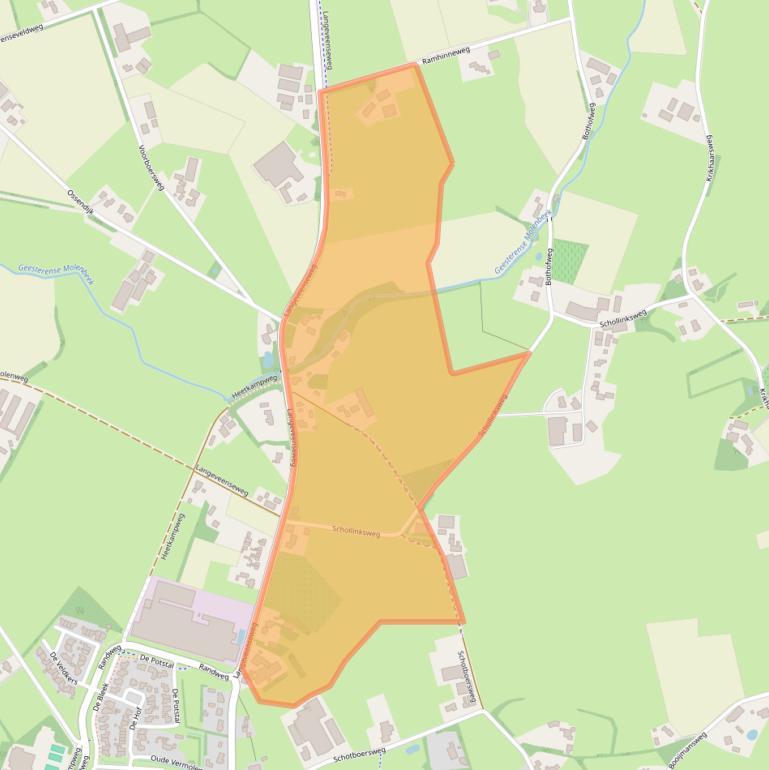 Kaart van postcodegebied 7678VG.