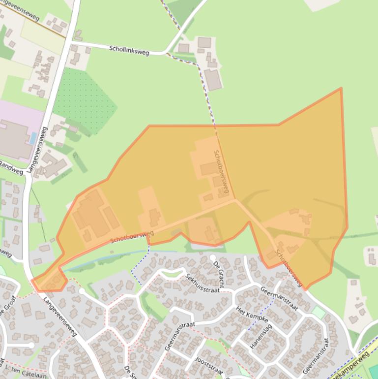 Kaart van postcodegebied 7678VK.