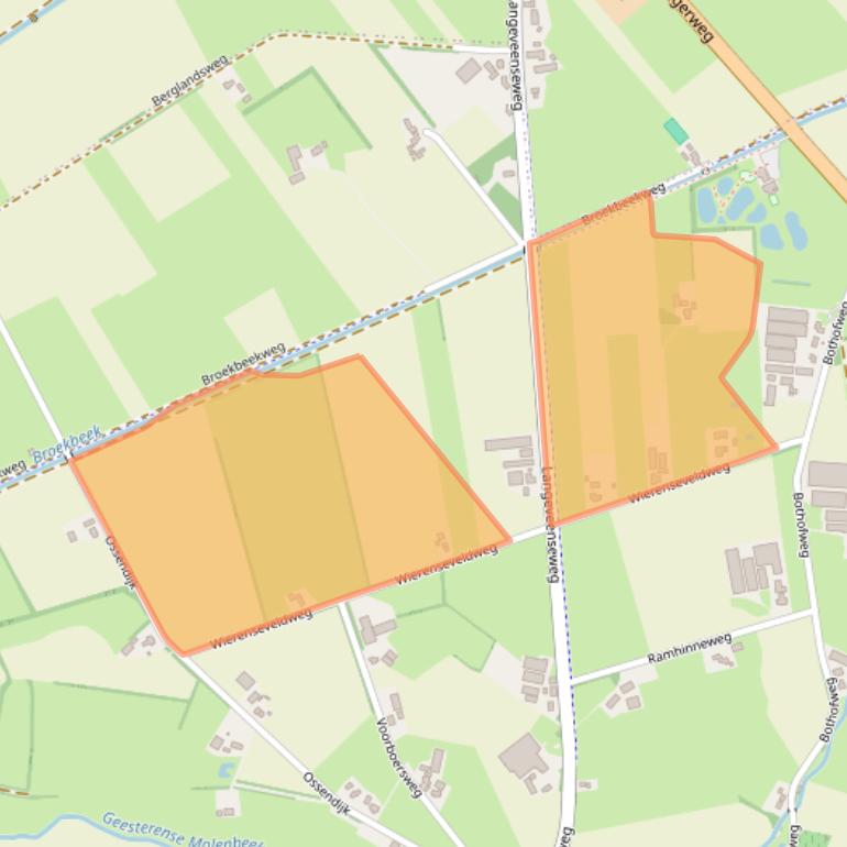 Kaart van postcodegebied 7678VN.