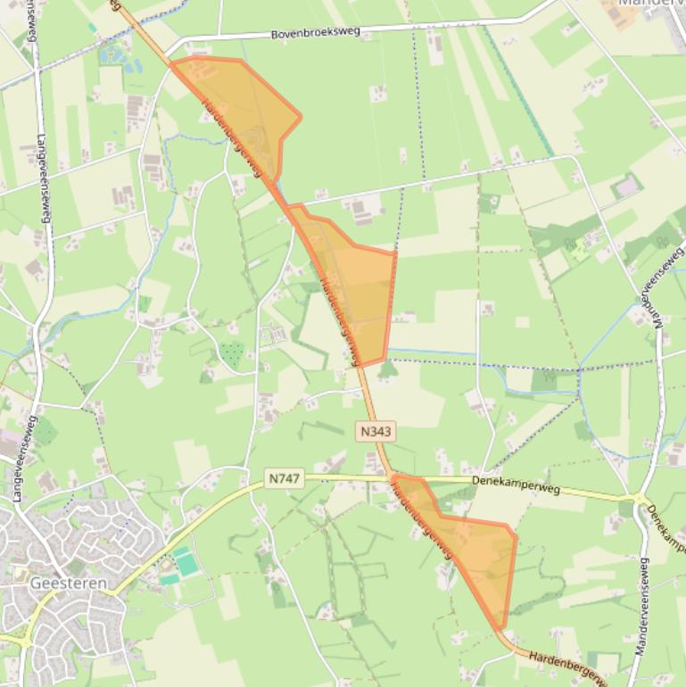Kaart van postcodegebied 7678VS.