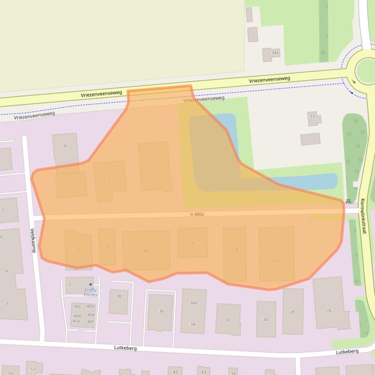 Kaart van postcodegebied 7678WC.