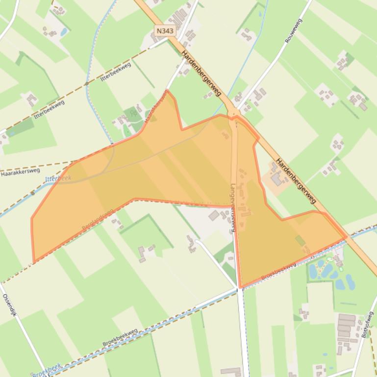 Kaart van postcodegebied 7679VA.