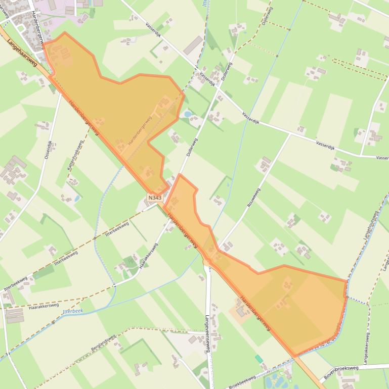 Kaart van postcodegebied 7679VH.
