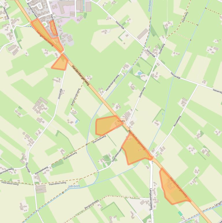 Kaart van postcodegebied 7679VK.