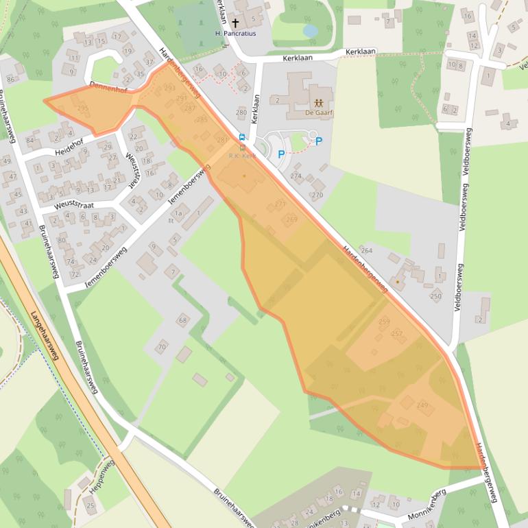 Kaart van postcodegebied 7679VM.