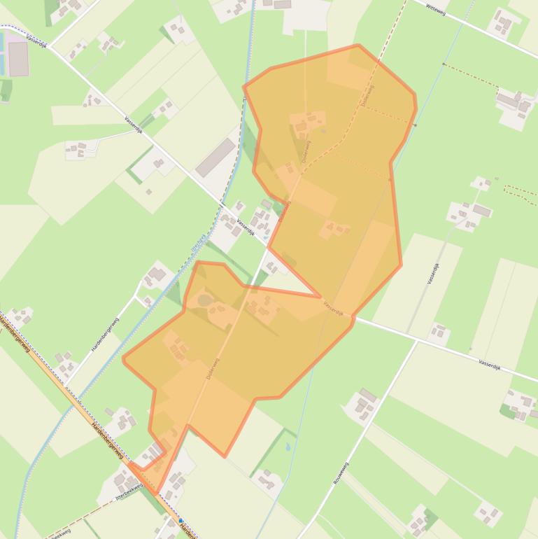 Kaart van postcodegebied 7679VN.