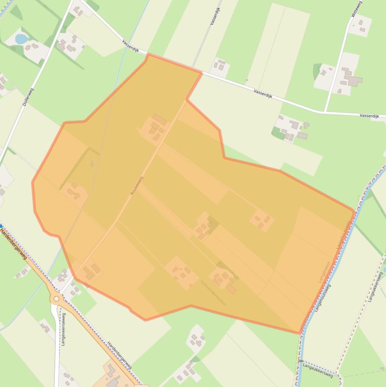 Kaart van postcodegebied 7679VP.